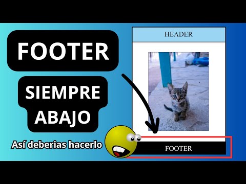 Como poner footer siempre abajo con CSS