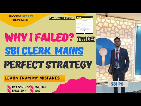 SBI CLERK💙 MAINS SELECTION✨ VALI STRATEGY🔥