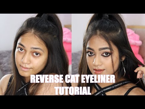 REVERSE CAT EYELINER  || EASY TUTORIAL || KARA ANISHA