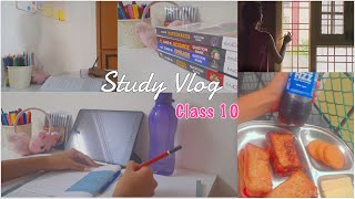 10th Grader Study Vlog | Study Vlog class 10 | Class 10 CBSEStudy Vlog