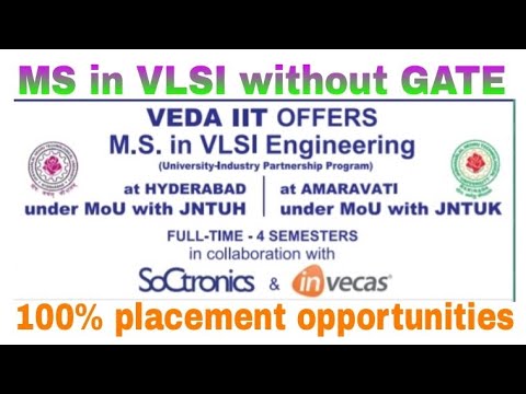 MS in VLSI without GATE with 100% placement opportunities, VEDA IIT