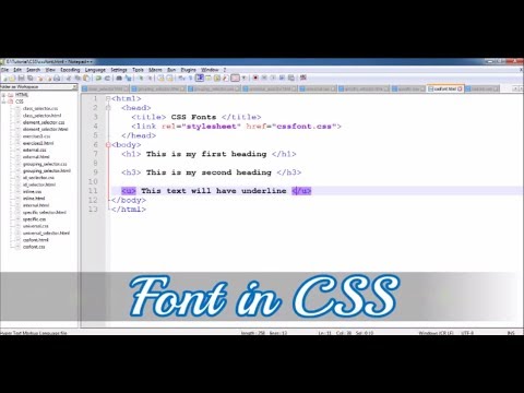 CSS - Font in CSS