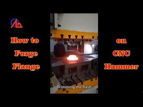 flange forged on cnc forging hammer made by anyang forging press,how to forge flangeHD 2019