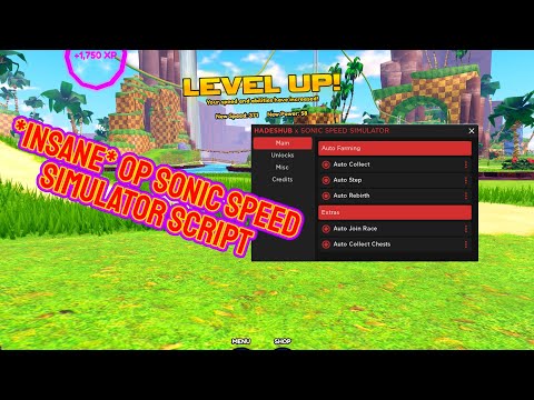 *Most OP* Sonic Speed Simulator Script | Auto Farm + Unlock All Maps & MORE!