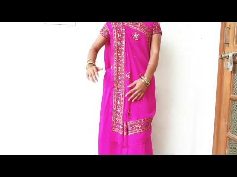 #sareedreaping   Weird Trick To Get Perfect Pleats On Heavy Sari-How To Wear gujrati Saree Perfectly