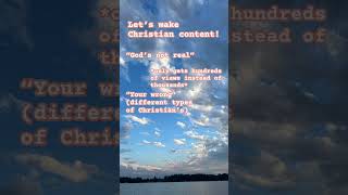 I love making christian content! || #roadto100k #christianbelief #godforever