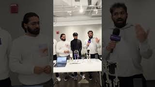 #Engineeringstudents design #robot #prototype that can climb stairs #nyutandonmade