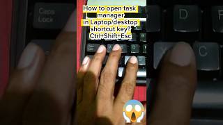 Task manager shortcut key in laptop/desktop #shorts #taskmanager #keyboardtricks #youtubeshorts
