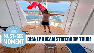 Disney Dream Stateroom 6192 Tour | Aft Flagpole Room on Disney Cruise Line