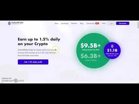 Staked Wallet Review Earn up to 1.5% Daily Passive Income Free BOUNTY 50% rewards