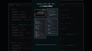 Card hover effect #html#css#card#hover#effect