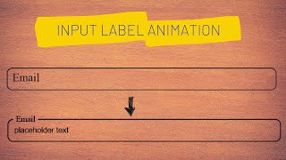 Animated floating label | input animation with HTML and CSS| input floating label