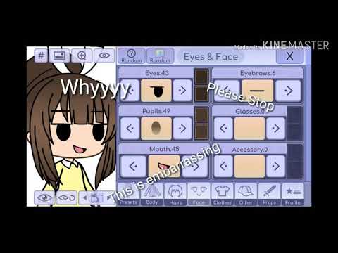 How to make my character. I'm sorry you have to go threw this