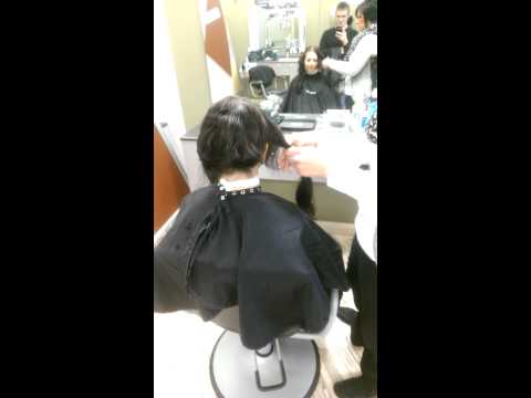 Ashley cutting it all off
