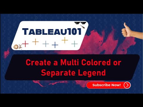 [TABLEAU] Create a Multi Colored or Seperate Legend