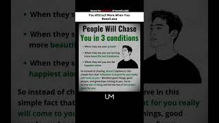 They’ll chase you—when you stop chasing them. | #AttractDontChase #SelfGrowth