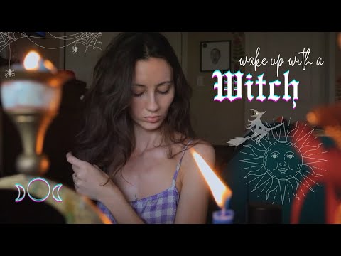wake up with a witch 𖤓 my magical morning routine 