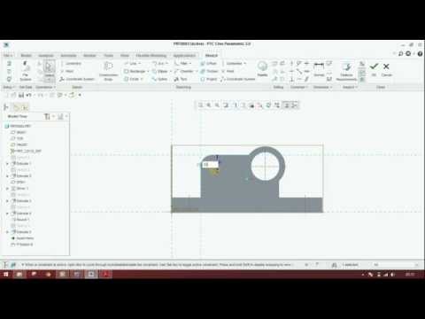 (EXTRUDE part7) in creo parametric (2.0/3.0/5.0)