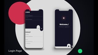 creative IOS login page UI Design concept