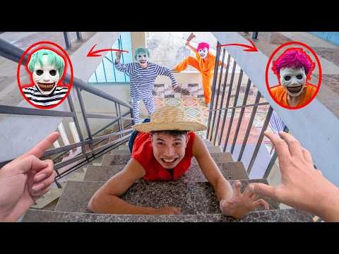 THE SMILING MAN IS CHASING US | CAN I ESCAPE SUCCESS? | INTENSE HORROR POV