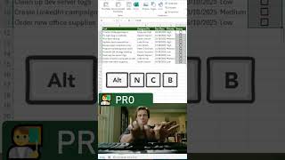 ☑️ Add checkboxes instantly in Excel with Alt N C B #excel #excelforbeginners #exceltips