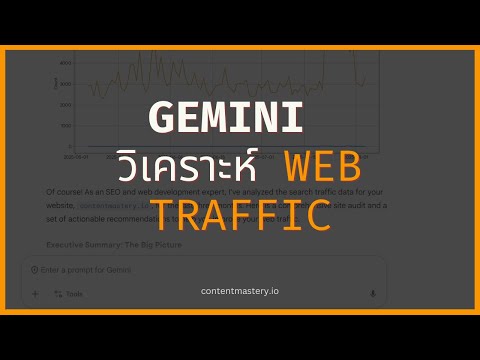 ใช้ Gemini 2.5 Pro วิเคราะห์ web traffic จาก Search Console