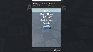 HOW TO DELETE A PART IN ROBLOX STUDIO #robloxstudio #roblox #shorts #short #robloxstudiotutorial