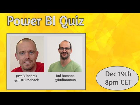 Power BI Quiz with Rui Romano