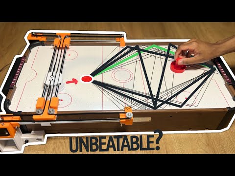 I built an air hockey robot that PREDICTS your next move