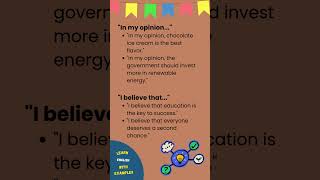 How to Express Your Thoughts in English | Learn English with Examples | Daily English Conversations
