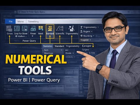 Power BI Numerical Tools Tutorial | Statistics, Math & Trigonometry (Power Query)
