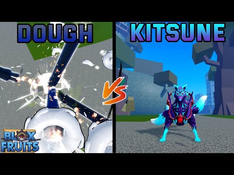 "Not Even Close" Dough Vs Kitsune - Blox fruits