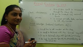 CPP || Part-1: Friend Functions in CPP || C++ Both in Telugu and English || Telugu Scit Tutorials