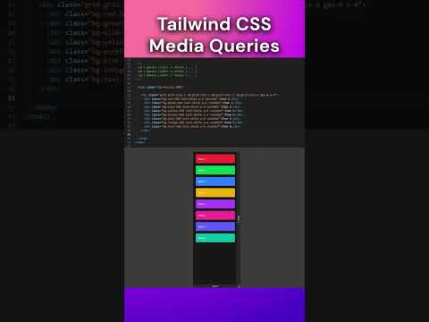 Tailwind CSS Media Queries #coding #html #html5 #css #frontend #webdevelopment #webdesign