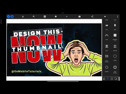 DIY: Simple Catchy Thumbnail Design on Mobile - On mobile Tutorials