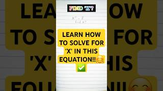 FIND 'X'? #findx #solveforx #maths #mathhacks #mathstricks #shorts #shortsforyou