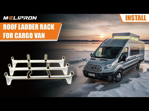 MELIPRON - 54" Roof Ladder Rack for Ford Transit 150 250 350 - Installation Process