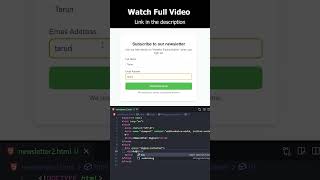 check out how to create the subscribe to newsletter design using html and css