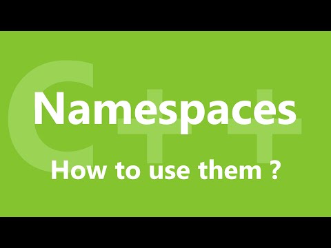 How to use namespaces