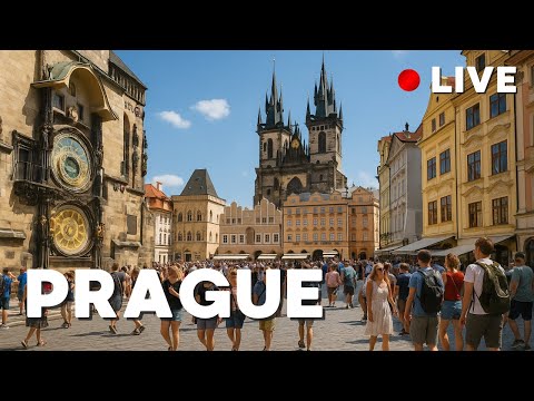LIVE Prague Walking Tour | ASMR | Charles Bridge, Old Town, Prague Castle