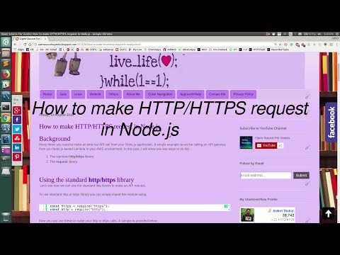 How to make HTTP/HTTPS request in Node.js