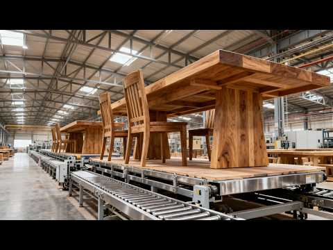 How Wooden Tables & Chairs Are Made – From Timber to Polished Furniture (Full Process)