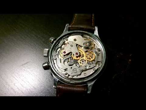 Poljot mechanical chronograph running - 3133 movement