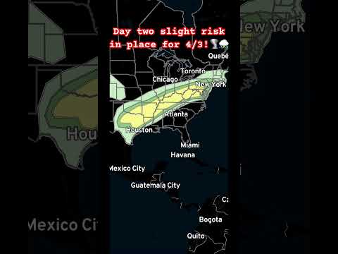 Day two slight risk in place!⛈️🌪️#weather #spc #tornado