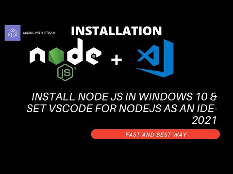install Node Js in Windows 10 & set VsCode for NodeJs as an IDE 2021| install node Js | Hindi | Urdu