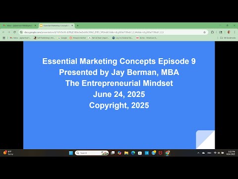 Essential Marketing Concepts Episode 9