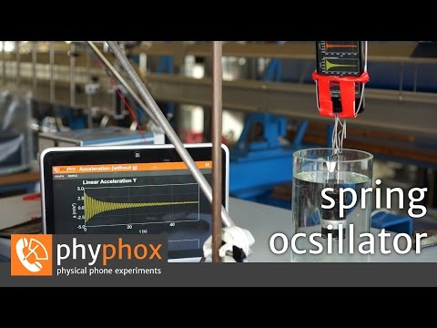 Smartphone-Experiment: Spring oscillator (en)