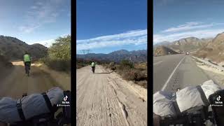 Cycling with views of the California Mountains