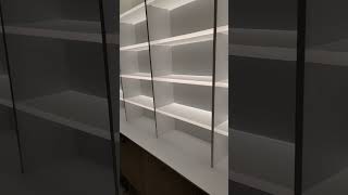 Custom Built Retail Display - LIT LED  ACRYLIC SHELVES #custom #shop #project #retail #woodworking