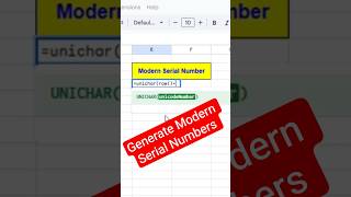 Modern Serial No in Excel #excel #exceltricks #exceltips #exceltutorial #excellearning #excelformula